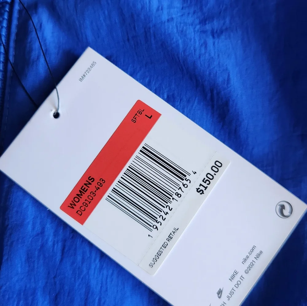 Nike Dugout Full Zip Jacket Softball Royal Blue Women's Size Large